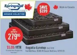 The Brick Springwall Regatta Eurotop offer