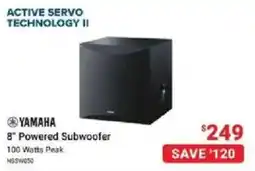 Visions Electronics Yamaha 8" Powered Subwoofer offer