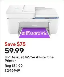 Staples Hp deskjet 4275e all-in-one printer offer