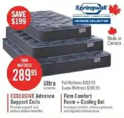 The Brick Springwall Ultra Twin Mattress offer