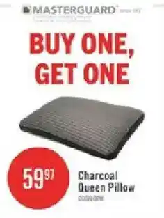 The Brick Masterguard charcoal queen pillow offer