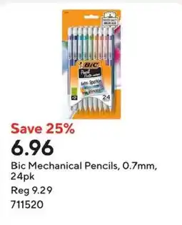 Staples Bic Mechanical Pencils offer