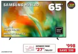 Visions Electronics Samsung Mini LED 65" M80H 4K Smart TV offer
