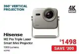 Visions Electronics Hisense M2 Pro Triple Laser Smart Mini Projector offer