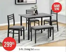 The Brick 5-Pc. Dining Set offer