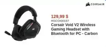 Corsair Void V2 Wireless Gaming Headset with Bluetooth for PC - Carbon