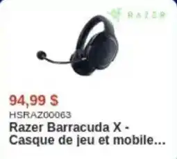 Canada Computers Razer Barracuda X - Casque de jeu et mobile... offer