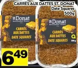 Supermarché PA St Donat date squares offer
