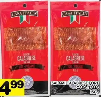 Supermarché PA Casa Italia salami calabrese hot piquant offer