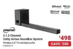 Visions Electronics Soundstage 3.1.2-Channel Dolby Atmos Soundbar System offer