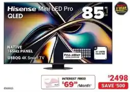 Visions Electronics Hisense mini led pro qled offer