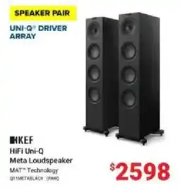 Visions Electronics Kef hifi uni-q meta loudspeaker offer