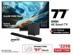 Visions Electronics Samsung 77" 4K Smart TV offer