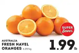 Market Place IGA Australia fresh navel oranges offer