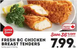 Market Place IGA Fresh bc chicken breast tenders offer