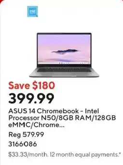 Staples Asus 14 chromebook offer