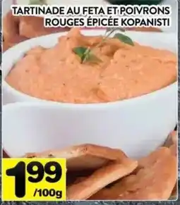 Supermarché PA Kopanisti tartenade au feta et poivrons rouges épicée offer