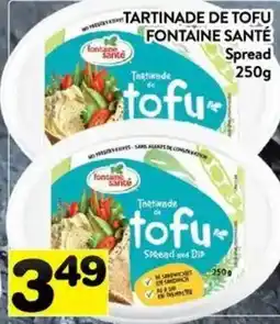 Supermarché PA Fontaine santé tartinade de tofu offer