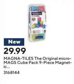 Staples Magna-tiles the original micro-mags cube pack 9-piece magnetic offer