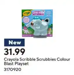Staples Crayola Scribble Scrubbies Colour Blast Playset offer