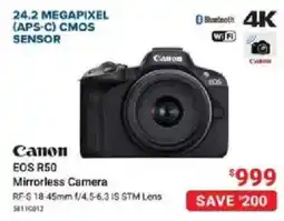 Visions Electronics Canon EOS R50 Mirrorless Camera offer
