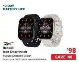 Visions Electronics Reebok Icon Smartwatch offer