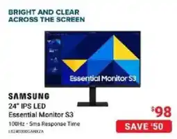 Visions Electronics Samsung 24" Ips Led Essential Monitor S3 offer