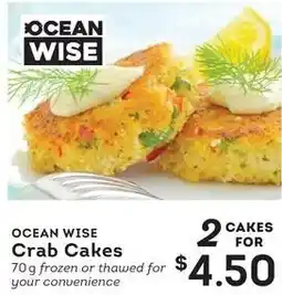 Market Place IGA Ocean Wise Crab Cakes offer