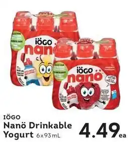 Market Place IGA Iogo Nanö Drinkable Yogurt offer