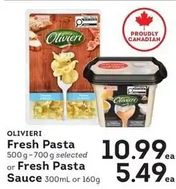 Market Place IGA Olivieri fresh pasta offer