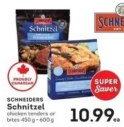Market Place IGA Schneiders Schnitzel offer