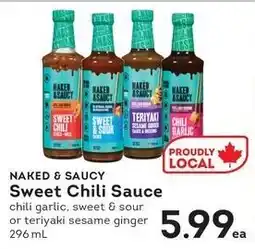 Market Place IGA Naked & Saucy Sweet Chili Sauce offer