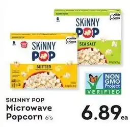 Market Place IGA Skinny Pop Microwave Popcorn 6's offer