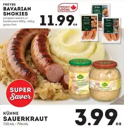 Market Place IGA Freybe bavarian smokies offer
