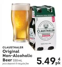Market Place IGA Clausthaler Original Non-Alcoholic Beer offer