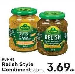 Market Place IGA Kühne Relish Style Condiment offer