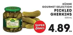 Market Place IGA Kühne gourmet selection pickled gherkins offer