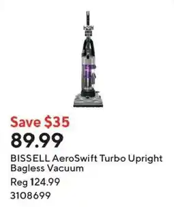 Staples Bissell AeroSwift Turbo Upright Bagless Vacuum offer