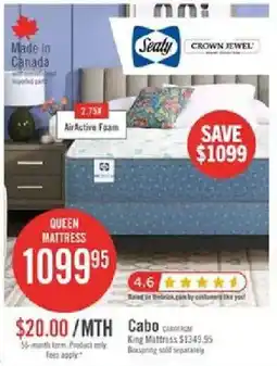 The Brick Sealy Crown Jewel Queen Mattress offer