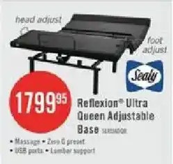 The Brick Sealy Reflexion Ultra Queen Adjustable Base offer