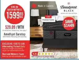 The Brick Beautyrest Black Amethyst Eurotop offer