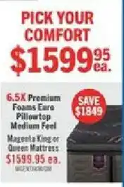 The Brick Pick your comfort mattress offer