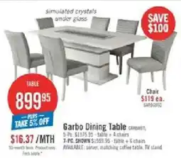 The Brick Garbo Dining Table offer