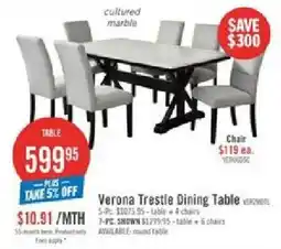 The Brick Verona Trestle Dining Table offer