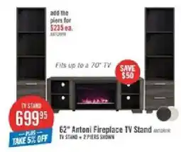 The Brick Antoni 62" Fireplace TV Stand offer