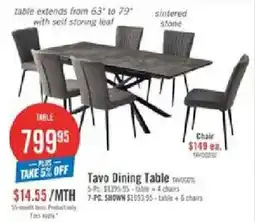 The Brick Tavo Dining Table offer