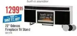 The Brick 72" Odesos Fireplace TV Stand offer