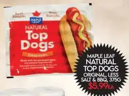 Fiesta Farms Maple Leaf natural top dogs offer