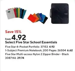 Staples Five Star School Essentials offer