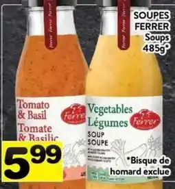 Supermarché PA Ferrer soups offer